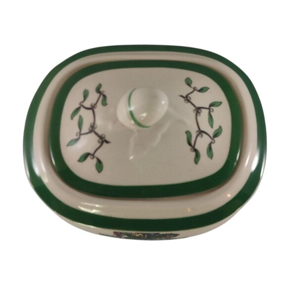 Spode Christmas Tree Sugar Bowl With Lid-Knob On Lid Has Been Re-glued On - Picture 2 of 14